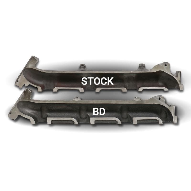 BD Diesel Exhaust Manifolds for Ford 6.7L 0.275in Thick Hi-Silicon Ductile Ca... - Image 4