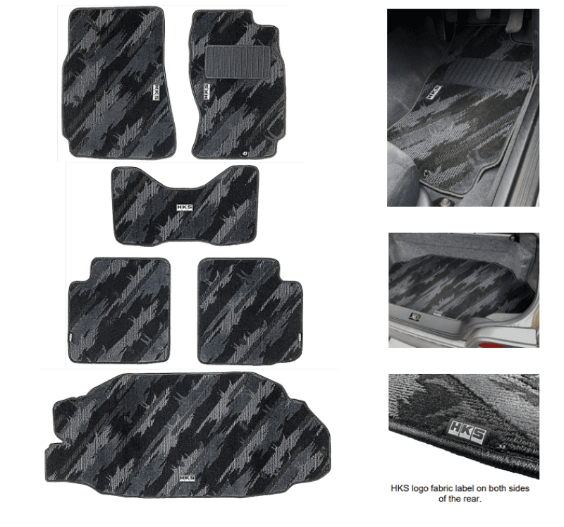 HKS Floor Mats for BCNR33 RHD Full Set