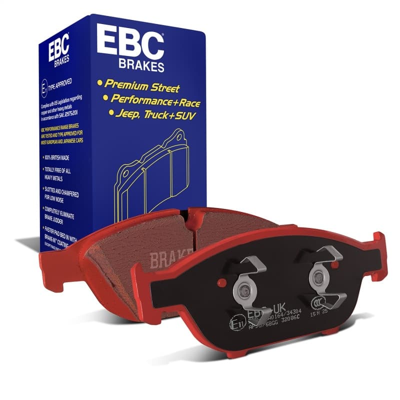 EBC Redstuff Brake Pad Set for Chevy C6 Low Dust Synthetic Fiber Ceramic