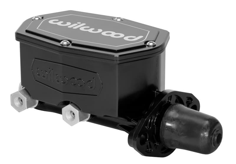 Wilwood Compact Tandem Master Cylinder 1.12in Bore with Pushrod Black