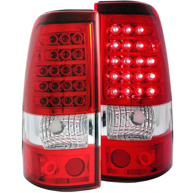 ANZO LED Taillight Assembly for Chevy Silverado 1500 Pair Red/Clear Lens - Image 3