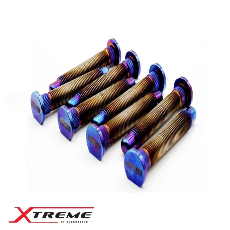 BLOX Racing Titanium Extended Wheel Studs M12x1.5mm 8Pcs for Honda