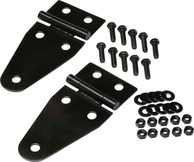 Kentrol Hood Hinge Pair for 55-95 Jeep CJ/Wrangler YJ Powdercoat Black