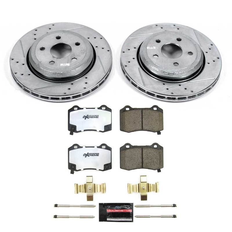 PowerStop Z26 Street Warrior Brake Kit for Muscle Cars Drilled & Slotted Rotors