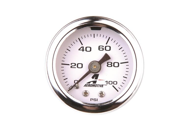 Aeromotive Fuel Pressure Gauge 1.5" Liquid Filled 0-100 PSI 1/8" NPT Male