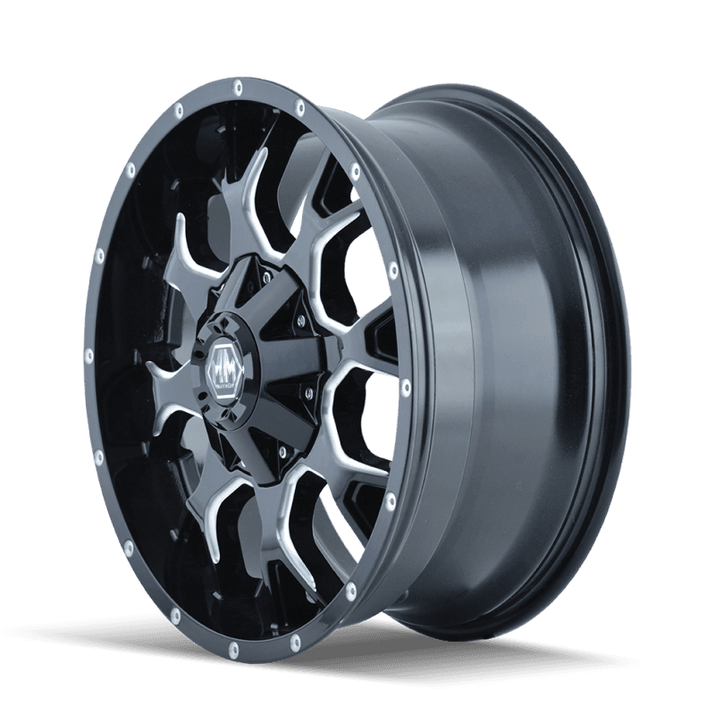Mayhem Warrior 8015 18x9 6x135 18mm Offset Black Milled Spokes Wheel - Image 2