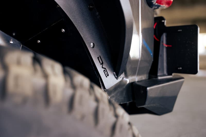 DV8 Offroad Slim Steel Fender Flares for Jeep Wrangler JL with Dual Stage DRL - Image 3