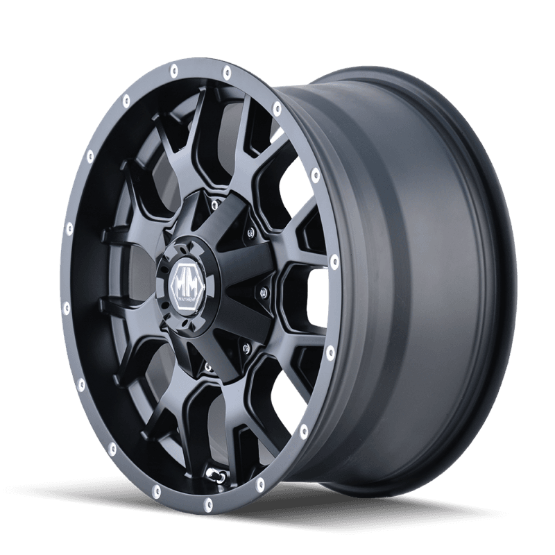 Mayhem Warrior 8015 17x9 6x114.3 18mm Offset Matte Black Wheel - Image 2