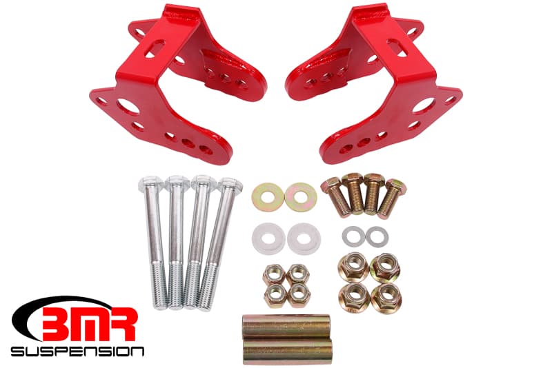 BMR Suspension Control Arm Relocation Bracket for 79-04 Ford Mustang Red
