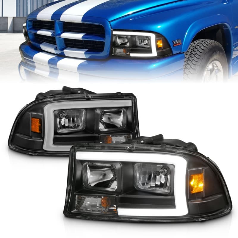 ANZO Crystal Headlights for Chevy C6 Clear Lens LED DRL Replacement - Image 2