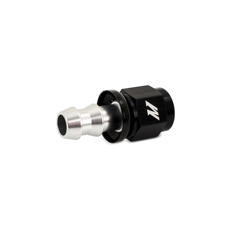 Mishimoto -6AN Push Lock Fitting Silver Black Anodized Aluminum Quick Install - Image 4