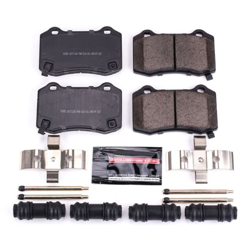 PowerStop Z23 Evolution Ceramic Brake Pads for Chevy C6 Carbon-Fiber Low-Dust