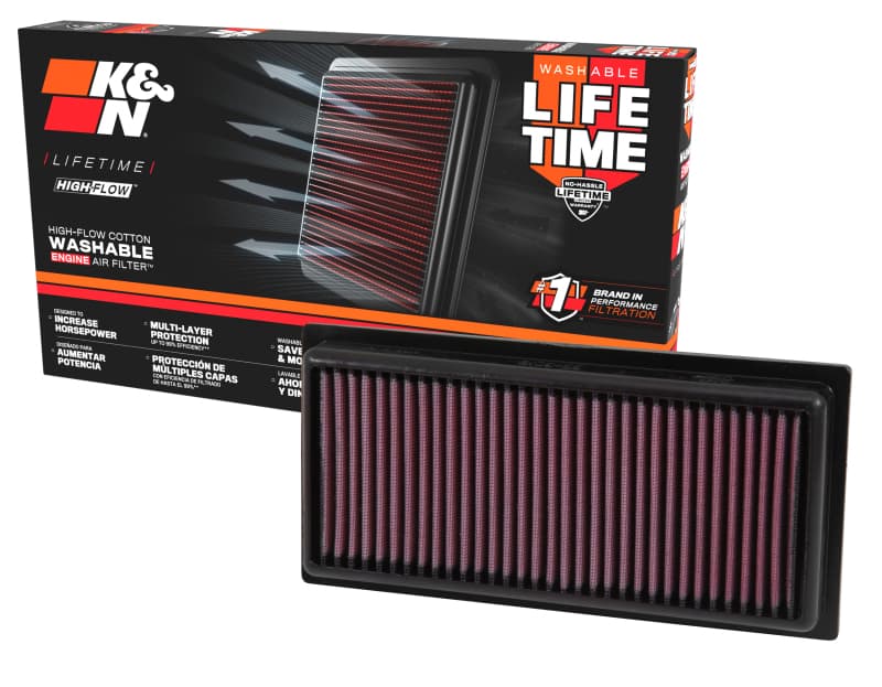 K&N Engineering Drop-In High-Flow Air Filter Reusable Washable 33-3016 - Image 5