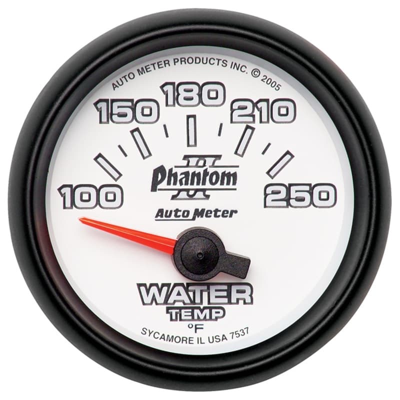 AutoMeter Phantom II Water Temperature Gauge with 1/8" NPT Transducer - Image 4