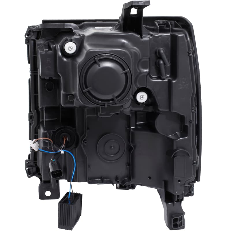 ANZO Projector Headlights for Chevy C6 Clear Lens Black Housing Pair - Image 5