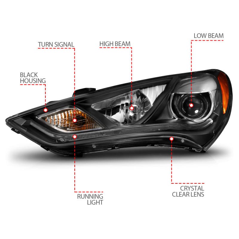 ANZO LED Projector Headlights for Chevy C6 121511 - Image 5