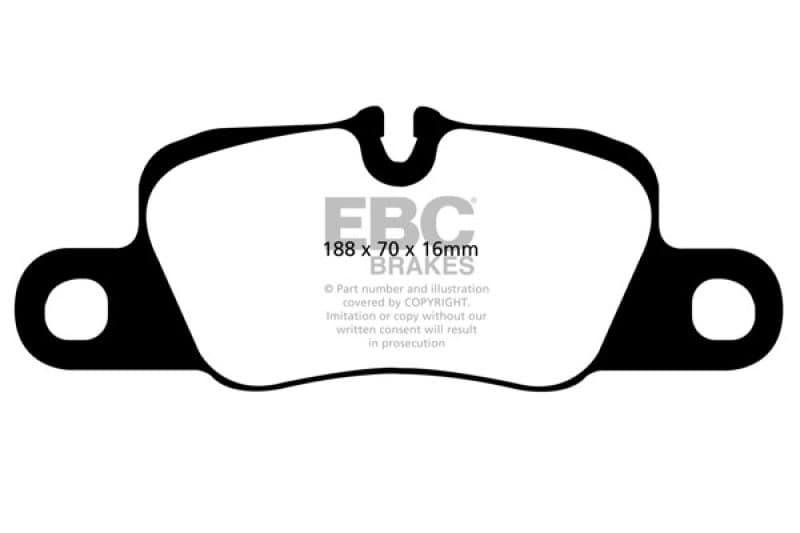 EBC Yellowstuff Brake Pad Set for Street and Track Driving High Performance