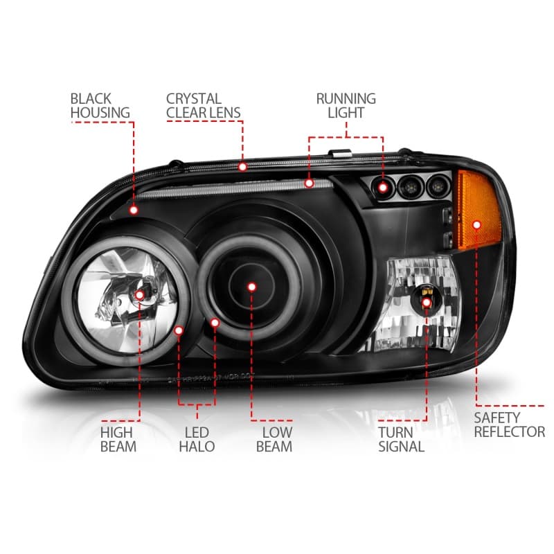 ANZO LED Projector Headlights for Chevy C6 6-Piston 355mm - Image 5