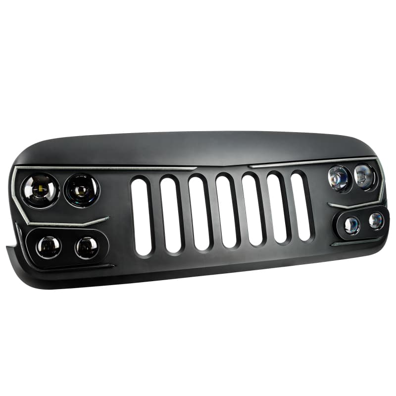 ORACLE Lighting Vector Series Grill for Jeep Wrangler JK with Integrated LED ...