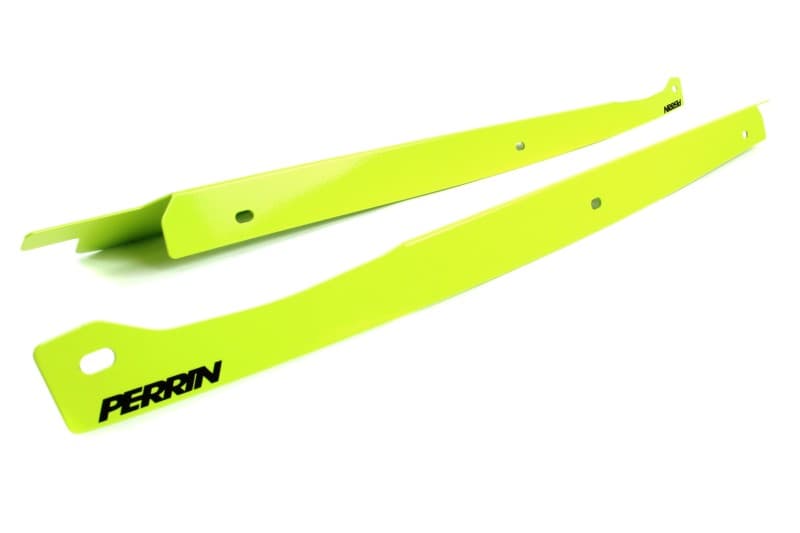 Perrin Performance Fender Shroud Set for 08-14 Subaru WRX/STI Neon Yellow - Image 2