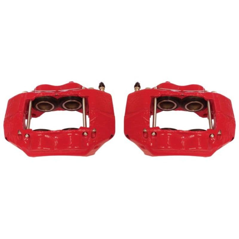 PowerStop Brake Calipers Pair Powder Coated Red High-Temp Durable Finish