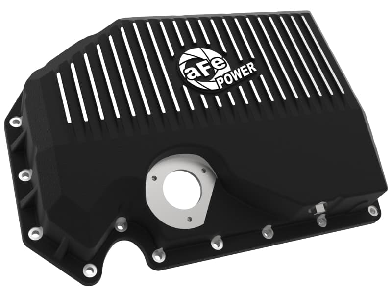 aFe Oil Pan for Increased Capacity with Cooling Fins and Magnetic Drain Plug - Image 3
