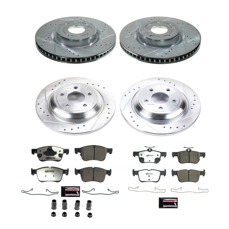 PowerStop Z36 Truck & Tow Brake Kit for Trucks 4x4 SUVs Ceramic Carbon-Fiber ...