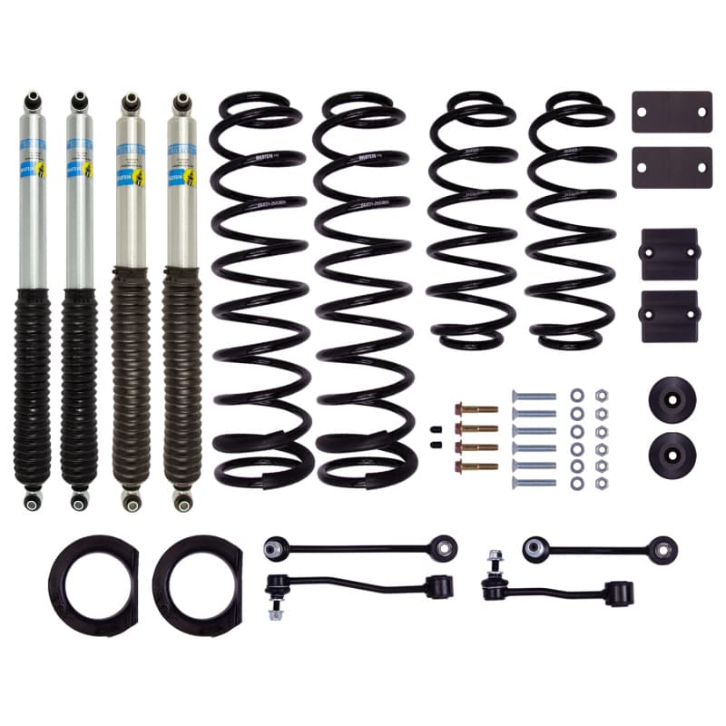 Bilstein B8 5100 Lift Kit for Jeep Wrangler JL with Longer Travel Shocks & Sp...