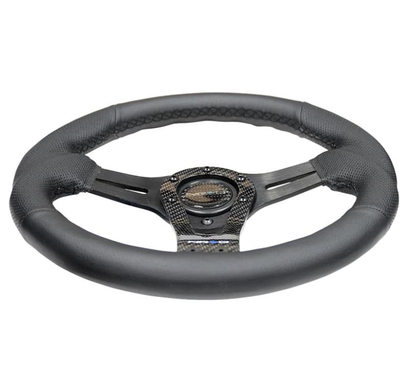 NRG Reinforced Steering Wheel 320mm with Carbon Center Spoke - Image 3