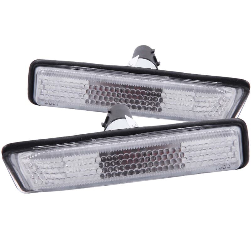 ANZO Side Marker Light Assembly for Chevy C6 Clear Lens Chrome Pair - Image 2