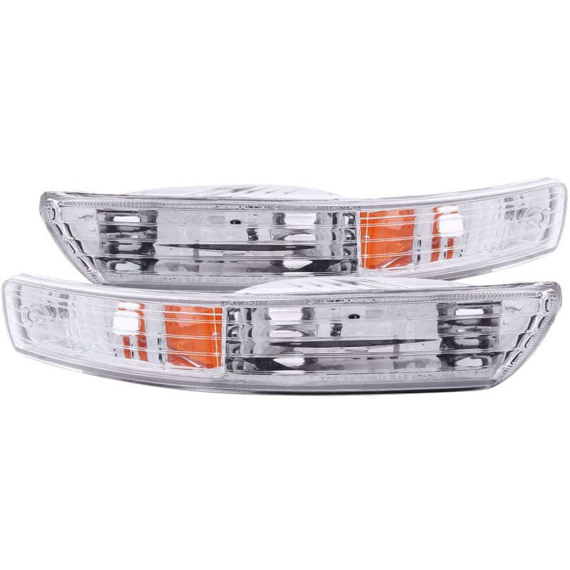 ANZO Euro Parking Lights for Universal Fit Clear Lens Chrome Housing Pair - Image 2