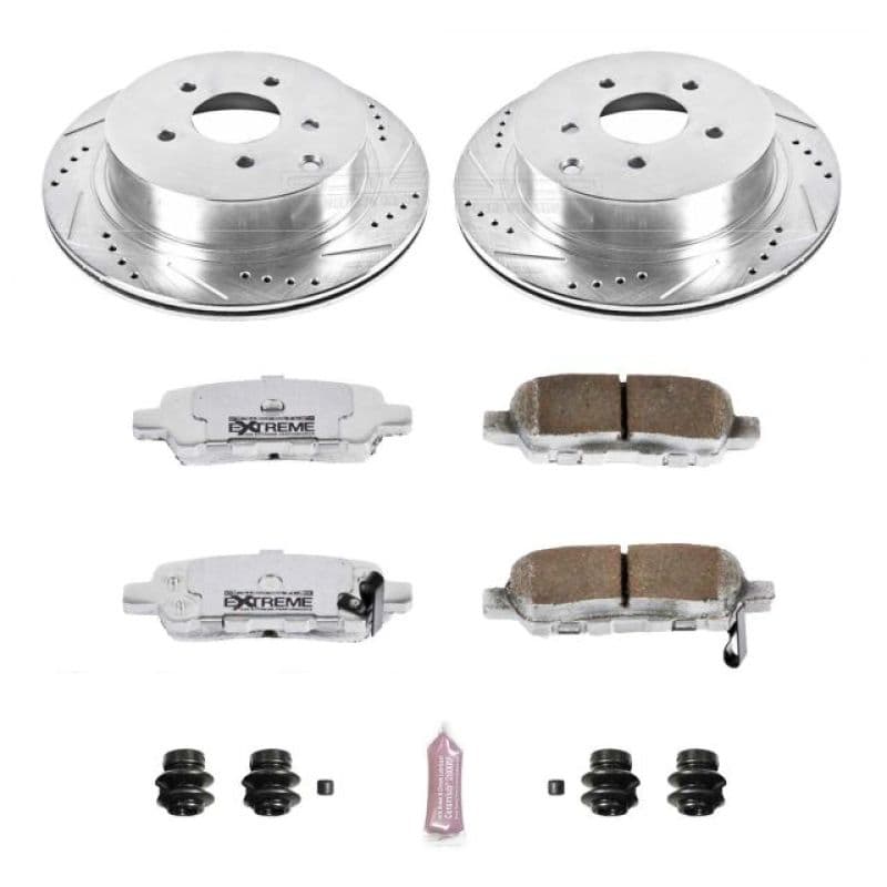 PowerStop Z26 Street Warrior Brake Kit for Muscle Cars Drilled Slotted Rotors...