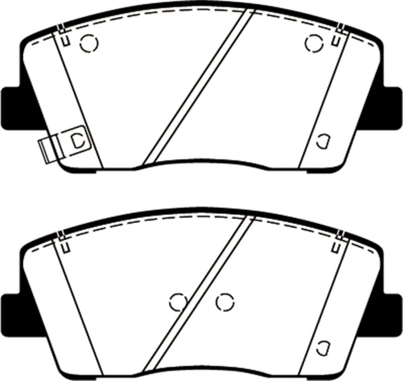 EBC Yellowstuff Brake Pad Set for Trucks SUVs High Friction Towing Off-Road