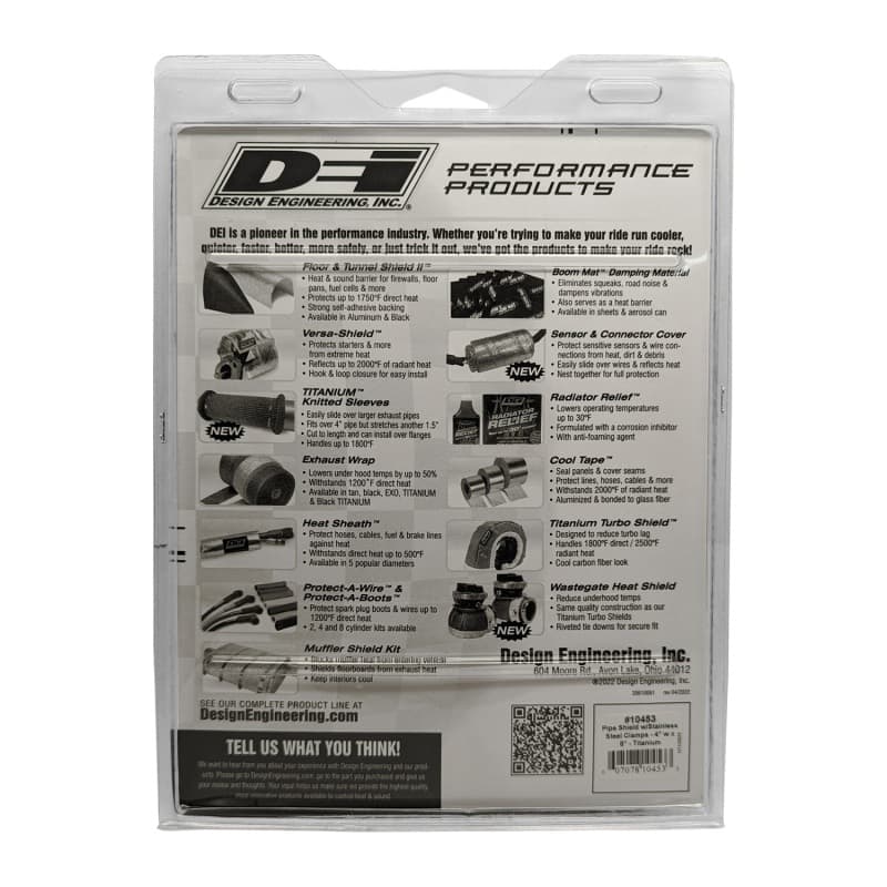 DEI Titanium Pipe Shield Heat Protection for Exhaust Pipes 10453 - Image 3