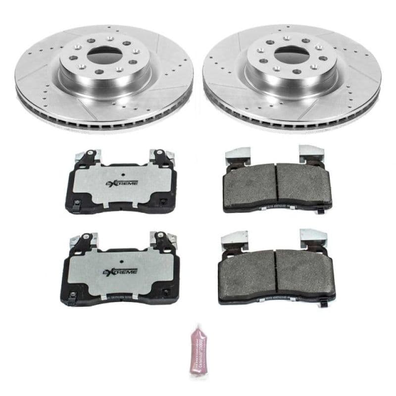 PowerStop Z26 Street Warrior Brake Kit for Muscle Cars Drilled Slotted Rotors