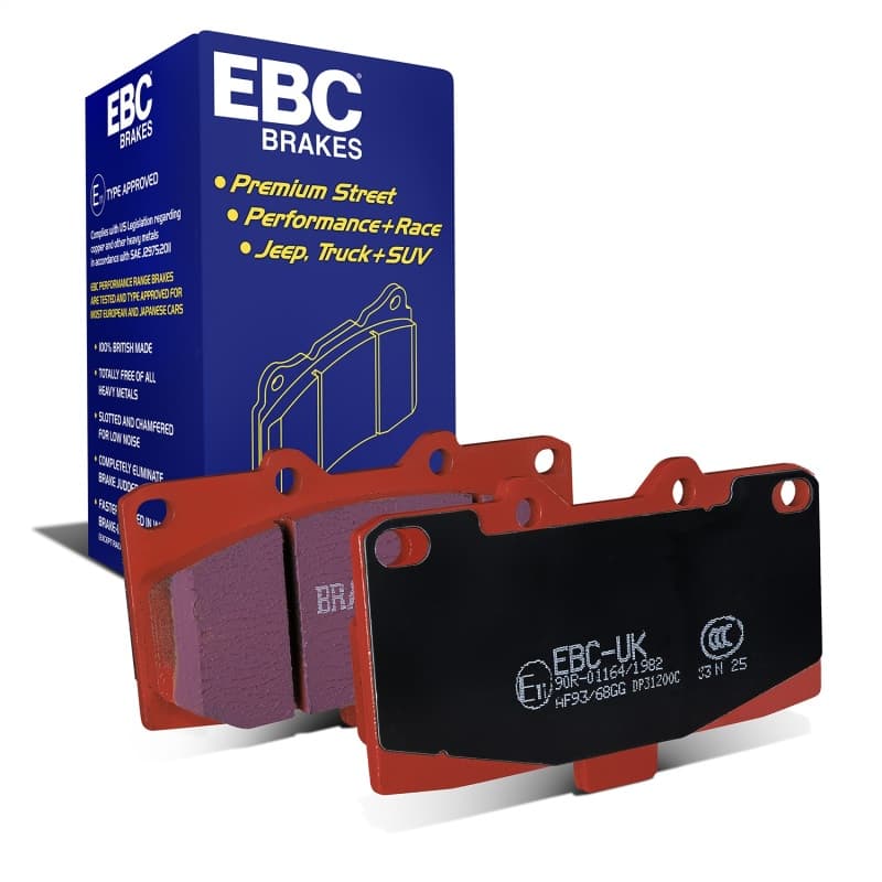 EBC Redstuff Brake Pad Set for Chevy C6 Low Dust Ceramic Compound