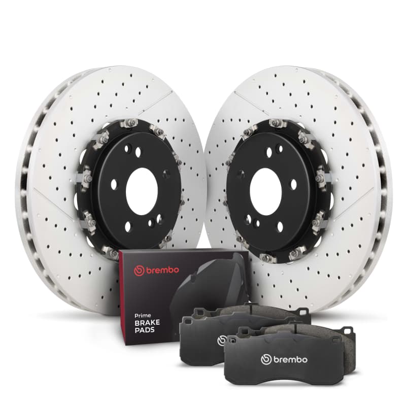 Brembo OE Brake Rotors with Prime Low-Met Pads and Hardware