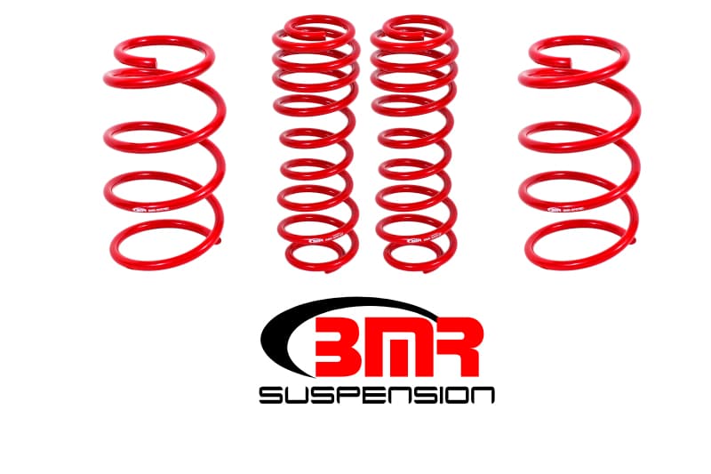 BMR Suspension Lowering Springs for Ford Mustang GT500 Chrome Silicon Wire