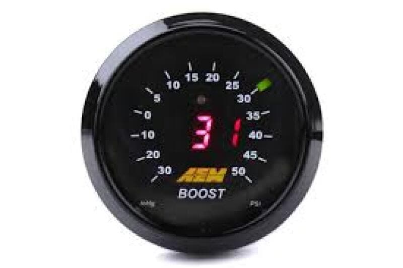 AEM Digital Gauges with Brass Sensor Adapters and Vacuum Hose - Image 3