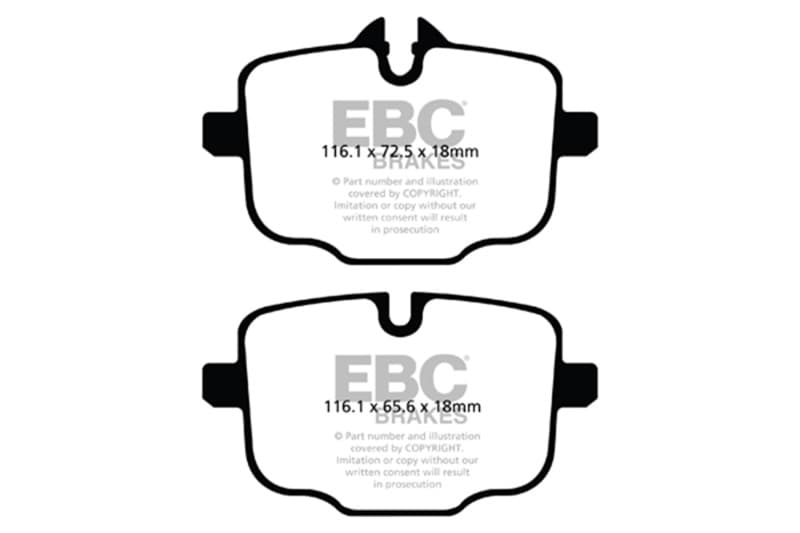 EBC Yellowstuff Brake Pad Set for Street and Track Driving High Performance - Image 2