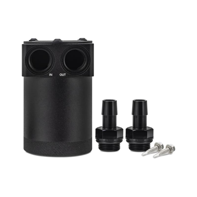 Mishimoto Baffled Oil Catch Can Universal High-Flow with 50-Micron Bronze Filter