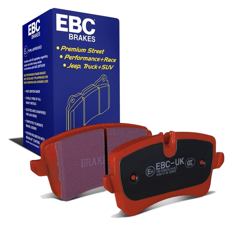 EBC Redstuff Brake Pad Set for Chevy C6 Synthetic Fiber Low Dust