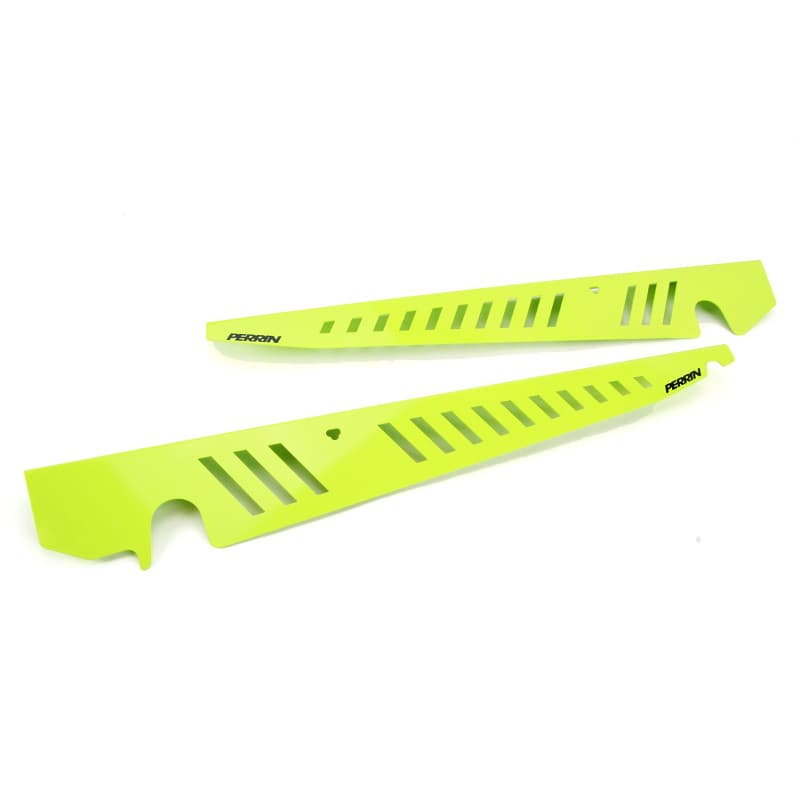 Perrin Performance Fender Shroud Set for 15-21 Subaru WRX/STI Neon Yellow - Image 2