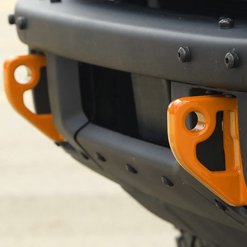 Ford Racing Tow Hook Kit for Bronco Orange Powder Coated Pair - Image 3