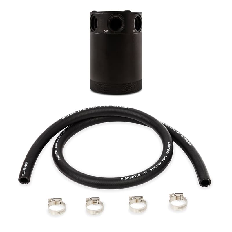 Mishimoto Compact Baffled Oil Catch Can 2-Port or 3-Port Universal Fit - Image 2