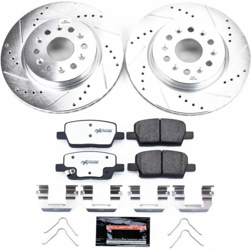 PowerStop Z26 Street Warrior Brake Kit for Muscle Cars Drilled Slotted Rotors