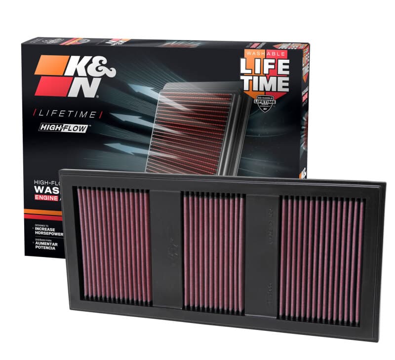K&N Engineering Drop-In High-Flow Washable Air Filter - Image 4