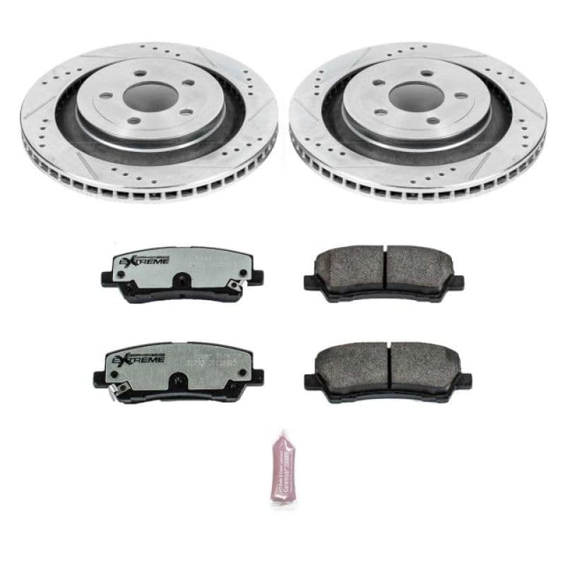 PowerStop Z26 Street Warrior Brake Kit for Muscle Cars Drilled Slotted Rotors...