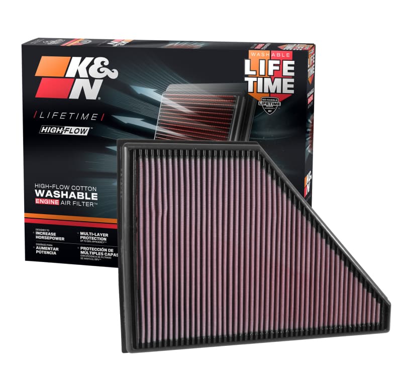 K&N Engineering Drop-In Air Filter for Chevy C6 33-5056 - Image 5