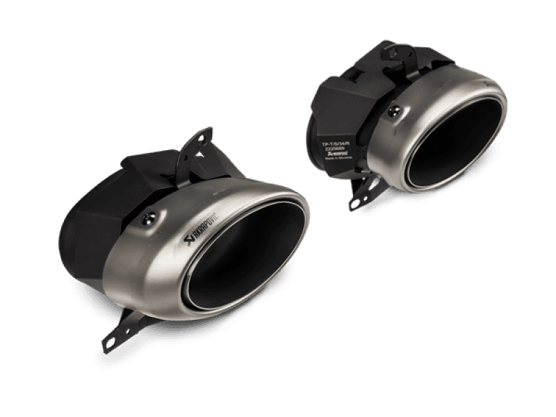 Akrapovic Tail Pipe Set for Porsche 911 Turbo 992 Titanium